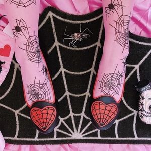 🆕 Web Heart Lydia Flats 🖤 Strange Cvult